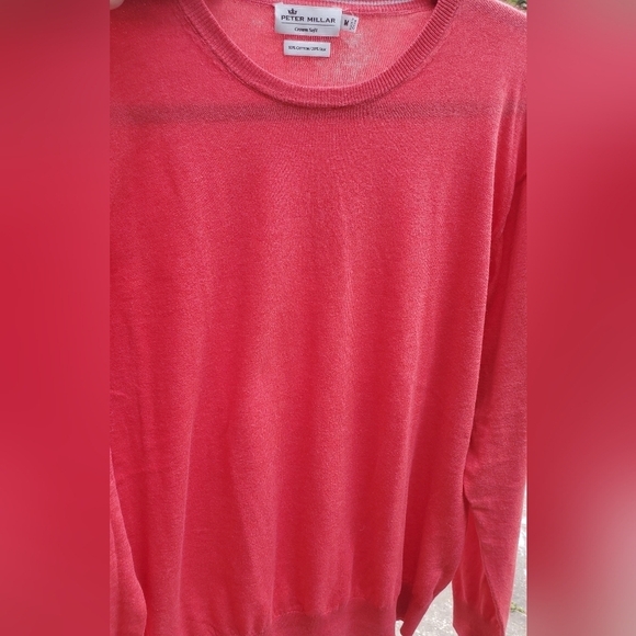 Peter‎ Millar Men's M Crew neck Crown Soft Sweater Lightweight Cotton Silk - Picture 5 of 6